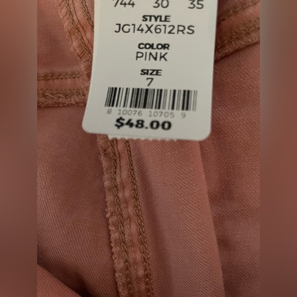 New SO High Rise Waist Utility Pants Junior Size 7 Pink - Picture 5 of 10
